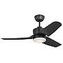 3_Visual Comfort Fan Collection Colgin 44 LED Array Black Fan more views
