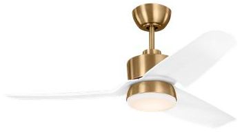 Image 3 Visual Comfort Fan Collection  Colgin 44 LED  Array    Satin Brass  Fan more views