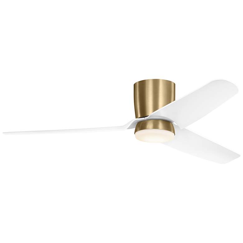 Image 1 Visual Comfort Fan Collection Colgin 56 Hugger LED Array Satin Brass Fan