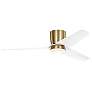 3_Visual Comfort Fan Collection Colgin 56 Hugger LED Array Satin Brass Fan more views