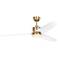 Visual Comfort Fan Collection Colgin 56 LED Array Satin Brass Fan