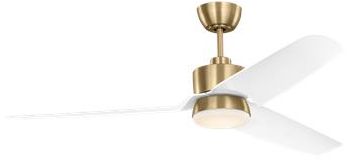 Image 3 Visual Comfort Fan Collection  Colgin 56 LED  Array    Satin Brass  Fan more views