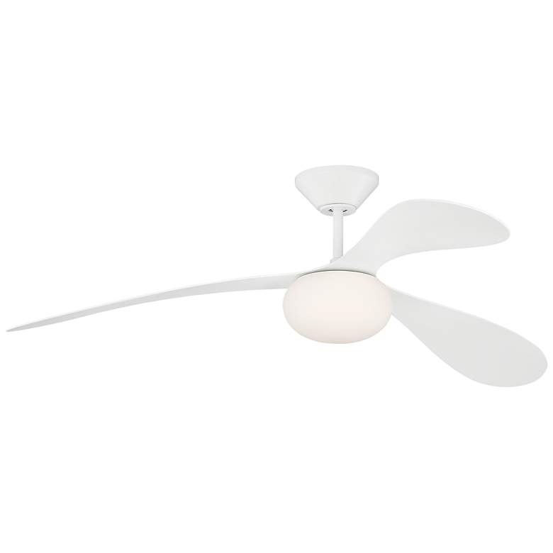 Image 2 Visual Comfort Fan Collection Drape Smart 58 LED Array White Fan more views