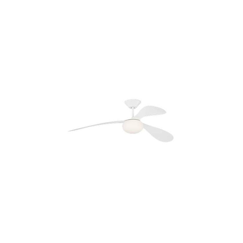 Image 3 Visual Comfort Fan Collection Drape Smart 58 LED Array White Fan more views