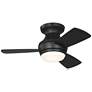 1_Visual Comfort Fan Collection Ikon 32 Hugger LED Array Black Fan