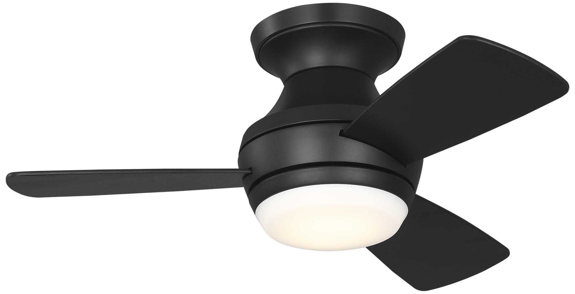 Image 2 Visual Comfort Fan Collection  Ikon 32 Hugger LED  Array    Black  Fan more views