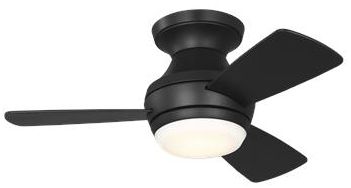 Image 3 Visual Comfort Fan Collection  Ikon 32 Hugger LED  Array    Black  Fan more views