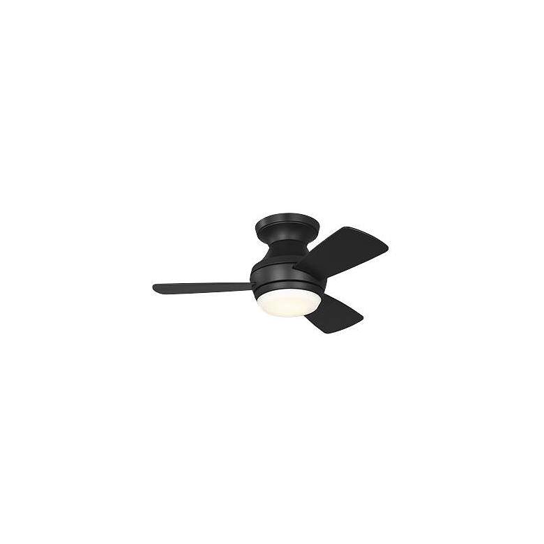 Image 3 Visual Comfort Fan Collection Ikon 32 Hugger LED Array Black Fan more views