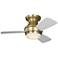 Visual Comfort Fan Collection Ikon 32 Hugger LED Array Burnished Brass Fan