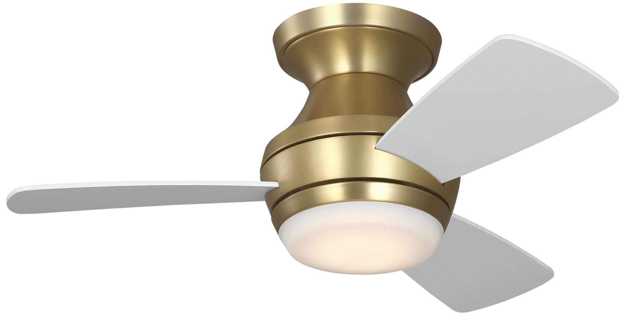 Thumbnail2 of Visual Comfort Fan Collection Ikon 32 Hugger LED Array Burnished Brass Fan more views