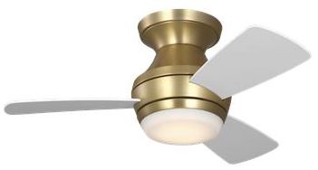 Thumbnail3 of Visual Comfort Fan Collection Ikon 32 Hugger LED Array Burnished Brass Fan more views