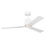 3_Visual Comfort Fan Collection Peel Smart 52 LED Array White Fan more views