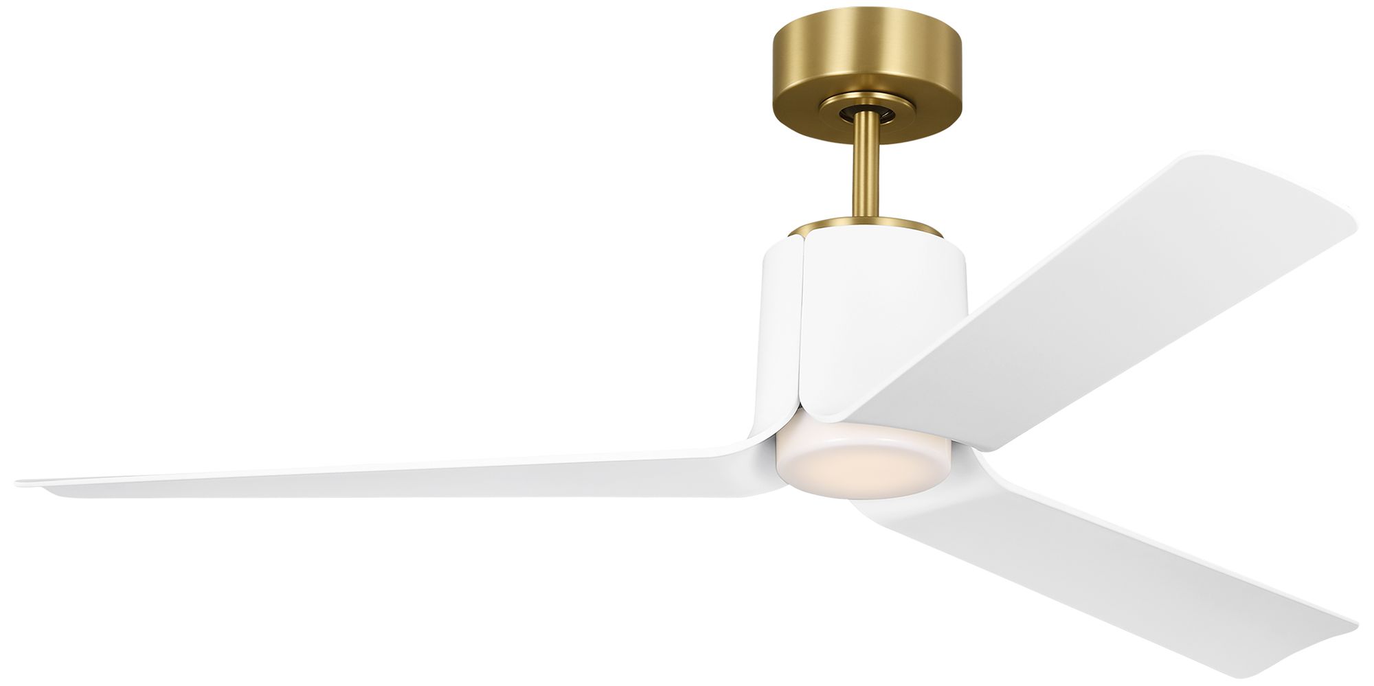 Image 2 Visual Comfort Fan Collection  Peel Smart 52 LED Burnished Brass Fan more views