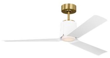Image 3 Visual Comfort Fan Collection  Peel Smart 52 LED Burnished Brass Fan more views