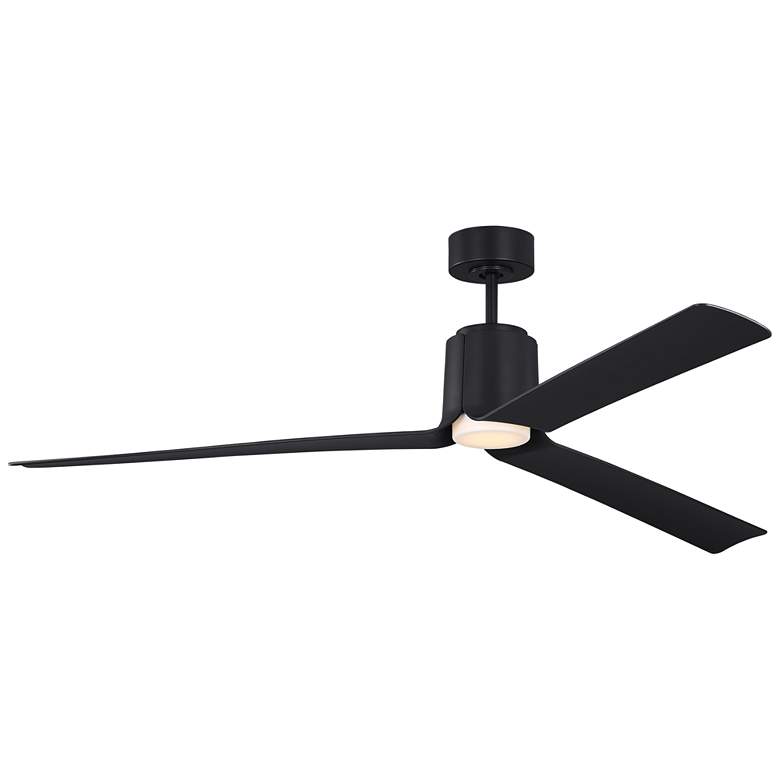Image 1 Visual Comfort Fan Collection Peel Smart 66 LED Array Black Fan