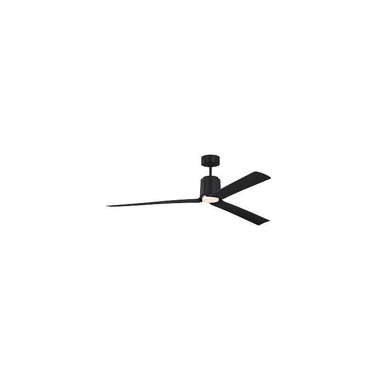 Image 3 Visual Comfort Fan Collection Peel Smart 66 LED Array Black Fan more views