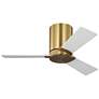 2_Visual Comfort Fan Collection Rozzen 32 Hugger Burnished Brass Fan more views