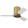 3_Visual Comfort Fan Collection Rozzen 32 Hugger Burnished Brass Fan more views
