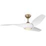1_Visual Comfort Fan Collection Topan Smart 52 LED Array Burnished Brass Fan