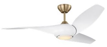 Image 3 Visual Comfort Fan Collection Topan Smart 52 LED Array Burnished Brass Fan more views