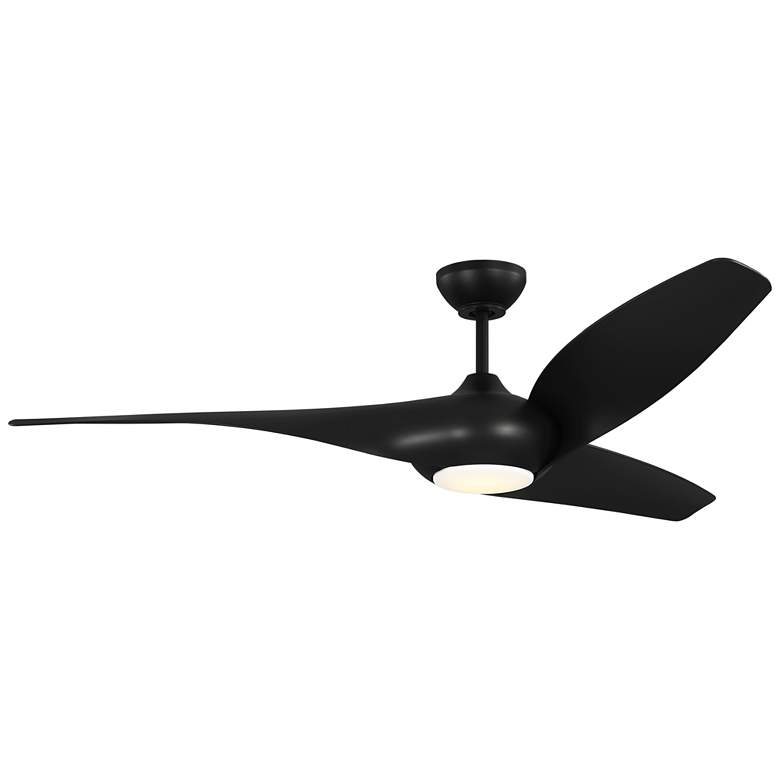 Image 1 Visual Comfort Fan Collection Topan Smart 60 LED Array Black Fan