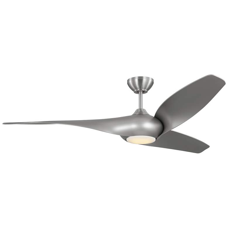 Image 1 Visual Comfort Fan Collection Topan Smart 60 LED Array Brushed Steel Fan
