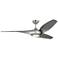 Visual Comfort Fan Collection Topan Smart 60 LED Array Brushed Steel Fan