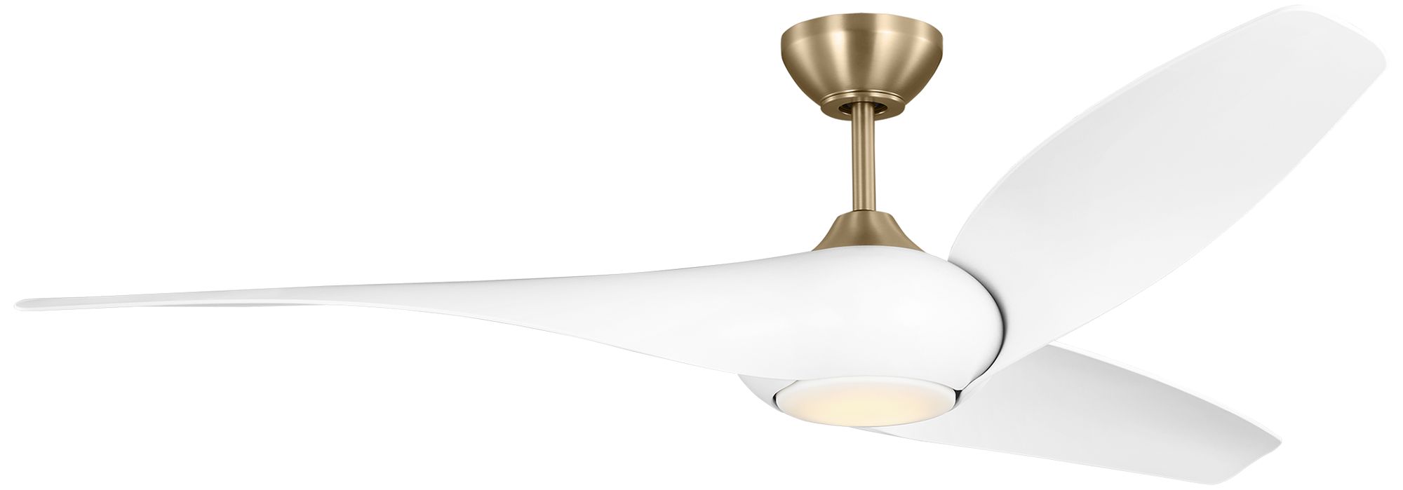 Image 2 Visual Comfort Fan Collection Topan Smart 60 LED Array Burnished Brass Fan more views