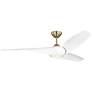 2_Visual Comfort Fan Collection Topan Smart 60 LED Array Burnished Brass Fan more views