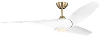 Image 3 Visual Comfort Fan Collection Topan Smart 60 LED Array Burnished Brass Fan more views