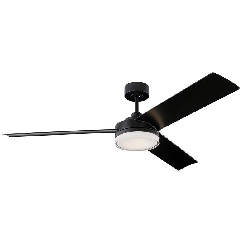 Image 1 Visual Comfort Fans Cirque 56" LED Midnight Black Ceiling Fan