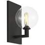 2_Visual Comfort Gambit 9"H Black Single Light Nightshade Wall Sconce more views