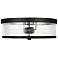 Visual Comfort Geneva 14"W Aged Iron 2-Light Ceiling Light