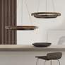 4_Visual Comfort Grace 30" Wide Matte Black Modern Ring LED Chandelier more views