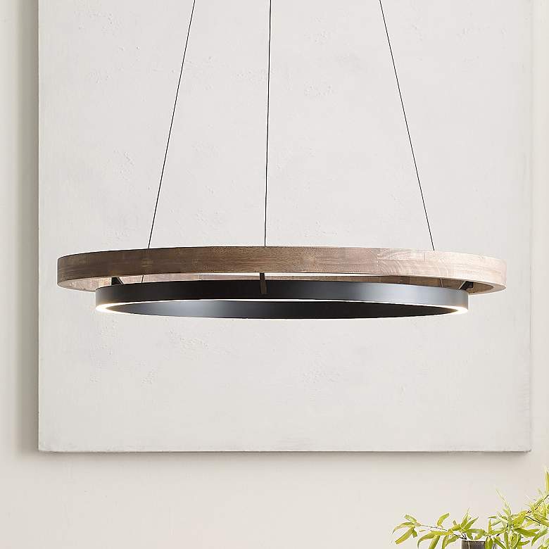 Image 2 Visual Comfort Grace 35 3/4" Wide Matte Black LED Chandelier