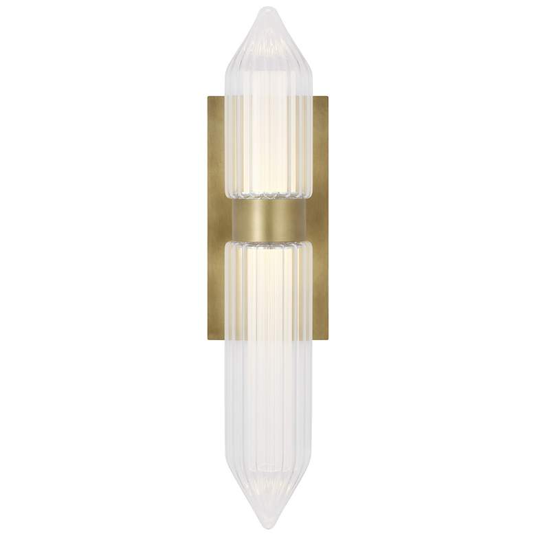 Image 1 Visual Comfort Langston 18" High Polished Nickel LED Sconce