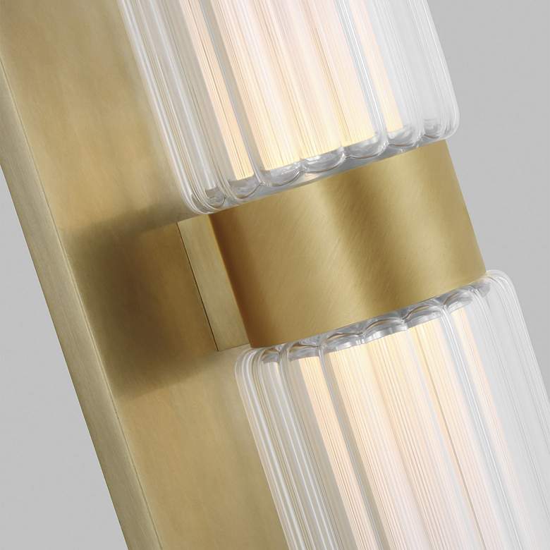 Image 4 Visual Comfort Langston 18" High Polished Nickel LED Sconce more views