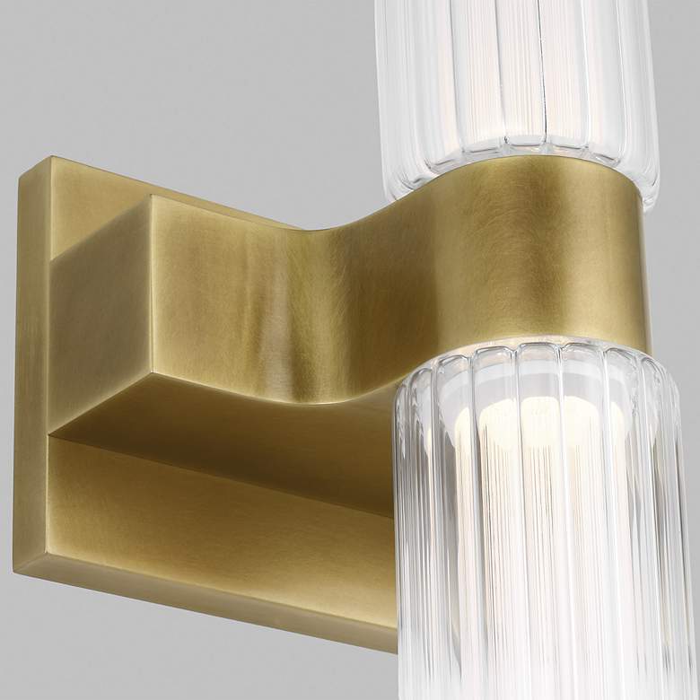 Image 5 Visual Comfort Langston 18" High Polished Nickel LED Sconce more views