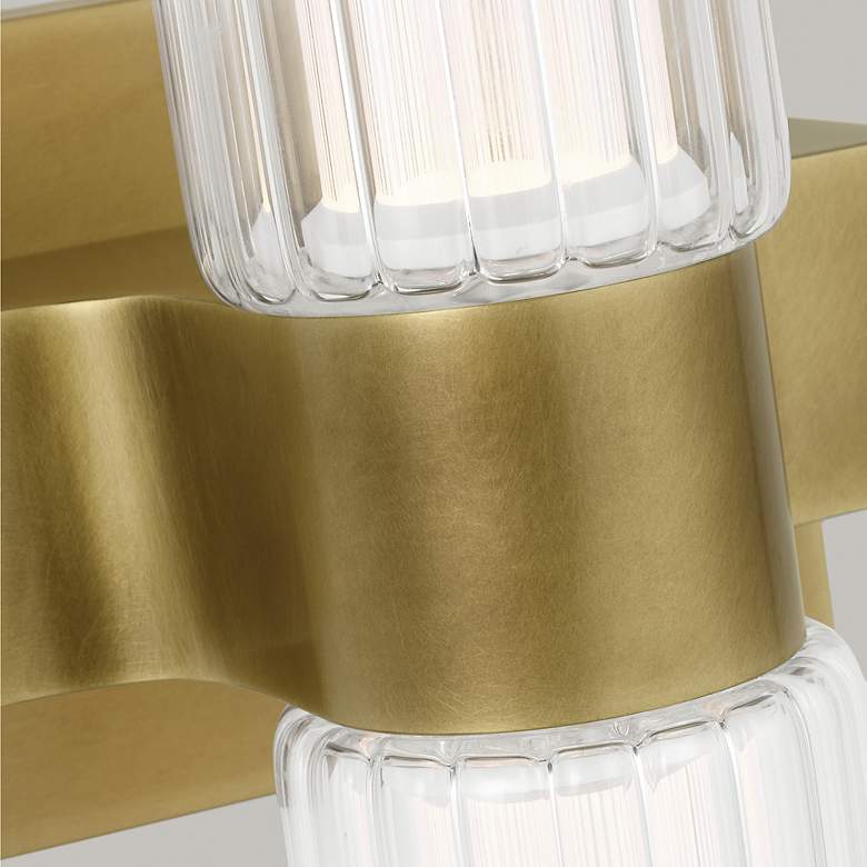 Image 6 Visual Comfort Langston 18" High Polished Nickel LED Sconce more views