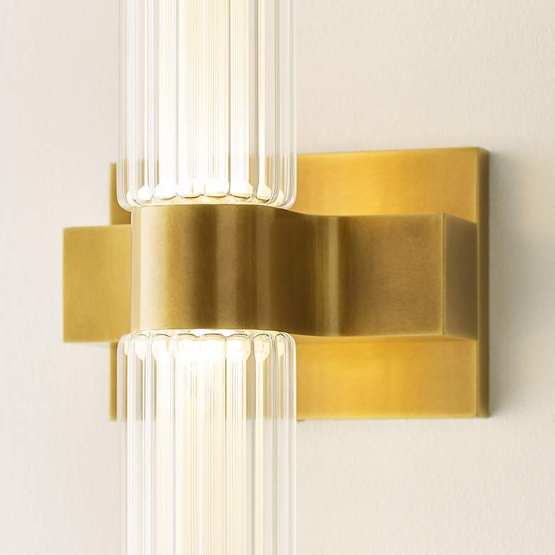 Image 7 Visual Comfort Langston 18" High Polished Nickel LED Sconce more views