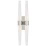 1_Visual Comfort Lassell 16"H Bronze and Crystal LED Sconce