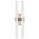 Visual Comfort Lassell 16"H Bronze and Crystal LED Sconce