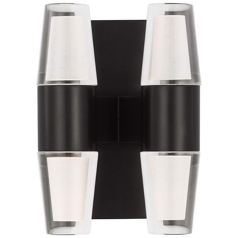 Image 1 Visual Comfort Lassell 5 1/2" High Bronze 4-Light LED Sconce