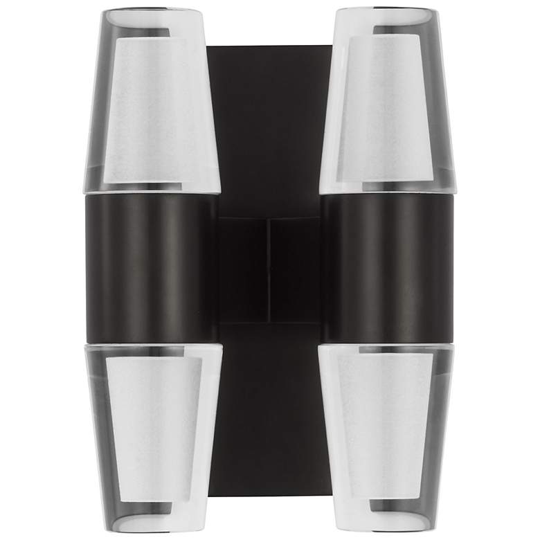 Image 4 Visual Comfort Lassell 5 1/2" High Bronze 4-Light LED Sconce more views