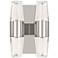 Visual Comfort Lassell 5 1/2"H Nickel 4-Light LED Sconce
