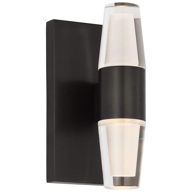 Image 2 Visual Comfort Lassell 5 1/2"W Bronze 2-Light LED Sconce more views