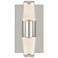 Visual Comfort Lassell 5 1/2"W Nickel 2-Light LED Sconce