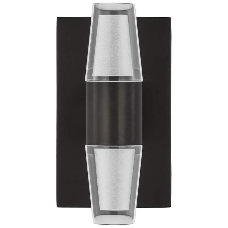 Image 3 Visual Comfort Lassell 5 1/2"W Nickel 2-Light LED Sconce more views