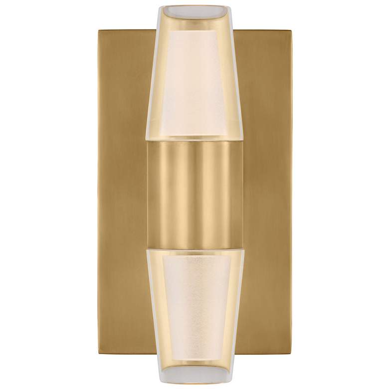 Image 1 Visual Comfort Lassell 5 3/4" Modern Crystal and Brass Wall Sconce