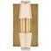 Visual Comfort Lassell 5 3/4" Modern Crystal and Brass Wall Sconce